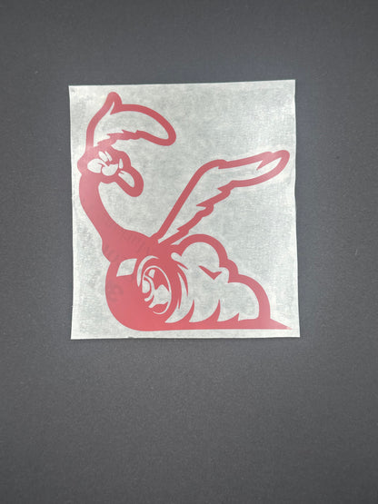 Bert The Bird Palm sticker. 4"x4"